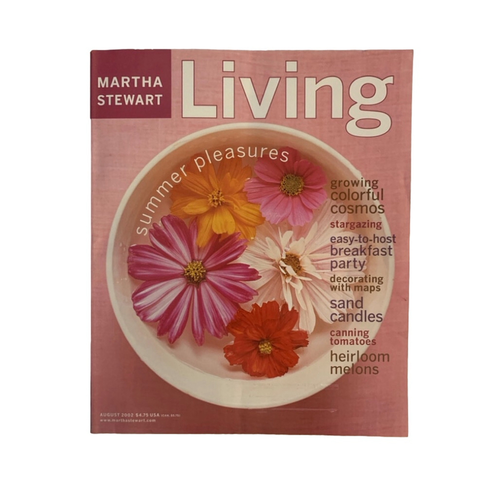 Martha Stewart Living Magazine August 2002